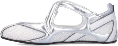 The Attico Floor 01 Flat Ballet Shoes – White in wit