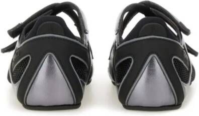 The Attico "Floor 1" Ballerina Flat in zwart