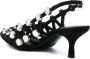 The Attico Hoge hakken grid slingback 50mm divers in meerkleurig - Thumbnail 2