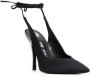 The Attico Hoge hakken Venus 110Mm Tie-Ankle Pumps in zwart - Thumbnail 1