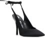 The Attico Hoge hakken Venus 110Mm Tie-Ankle Pumps in zwart - Thumbnail 1
