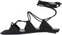 The Attico Sandalen "Cross Sandals" – Black in zwart - Thumbnail 2