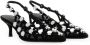 The Attico Sandalen Slingback "Grid" in zwart - Thumbnail 1