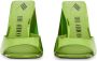 The Attico Slippers & Mules Mule Devon in groen - Thumbnail 1