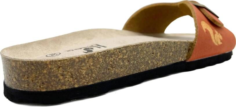 Thies Low-Top Sneakers 1856 Eco Bio Strap Sandal vegan rust (W X) in cognac