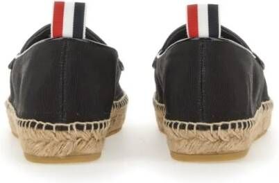 Thom Browne Espadrille Penny Varsity in zwart