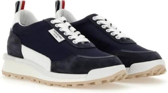 Thom Browne Low-Top Sneakers Sporty Sneaker With Logo in blauw
