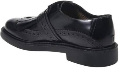 TOD'S 20L Loafer With Rounded Toe And Decorative Buckle in zwart