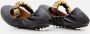 TOD'S Ballerina Flat Shoes With Dee Band Rings in zwart - Thumbnail 1