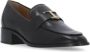 TOD'S Black Leather Loafers With Heel in zwart - Thumbnail 1