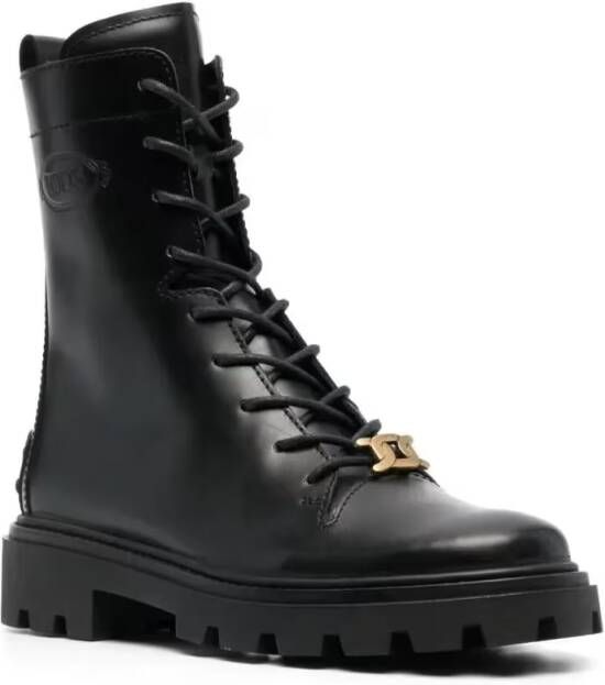 TOD'S Boots Leather Ankle Boots in zwart