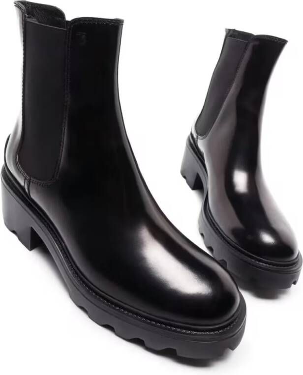 TOD'S Boots Lug-Sole Chelsea Boots in zwart