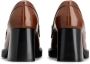 TOD'S Brown Cow Leather Loafers in rood - Thumbnail 1