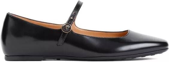 TOD'S Calf Leather Ballerinas in zwart