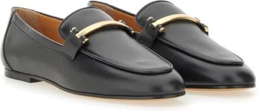 TOD'S Calfskin Leather Loafers in zwart