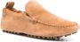 TOD'S Camel Slip-On Suede Flats With Rubber Studded Sole in bruin - Thumbnail 2