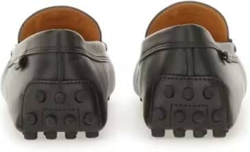 TOD'S "Gommino" Leather Loafer in zwart