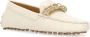 TOD'S Ivory Leather Loafers in beige - Thumbnail 1