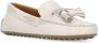 TOD'S Ivory Leather Loafers in beige - Thumbnail 1