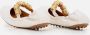TOD'S Leather Ballerina in wit - Thumbnail 1