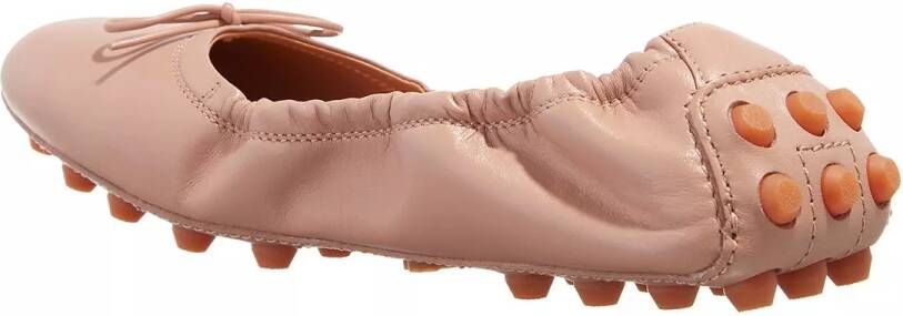TOD'S Loafers & ballerina schoenen Ballerinas Bubble In Leather in poeder roze