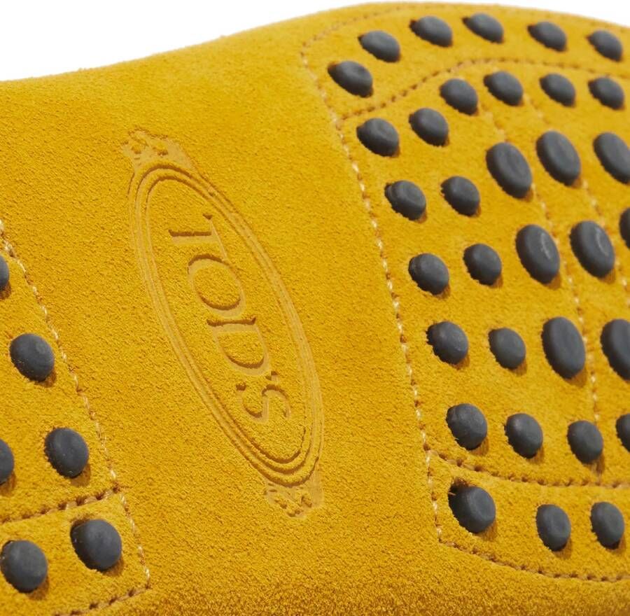 TOD'S Loafers & ballerina schoenen Gommino Driving Shoes in Suede in geel