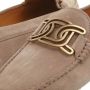 TOD'S Loafers & ballerina schoenen Kate Gommino Loafers Suede in taupe - Thumbnail 1