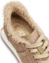 TOD'S Low-Top Sneakers Brown Cow Leather Trainers With Plush Lining in beige - Thumbnail 1