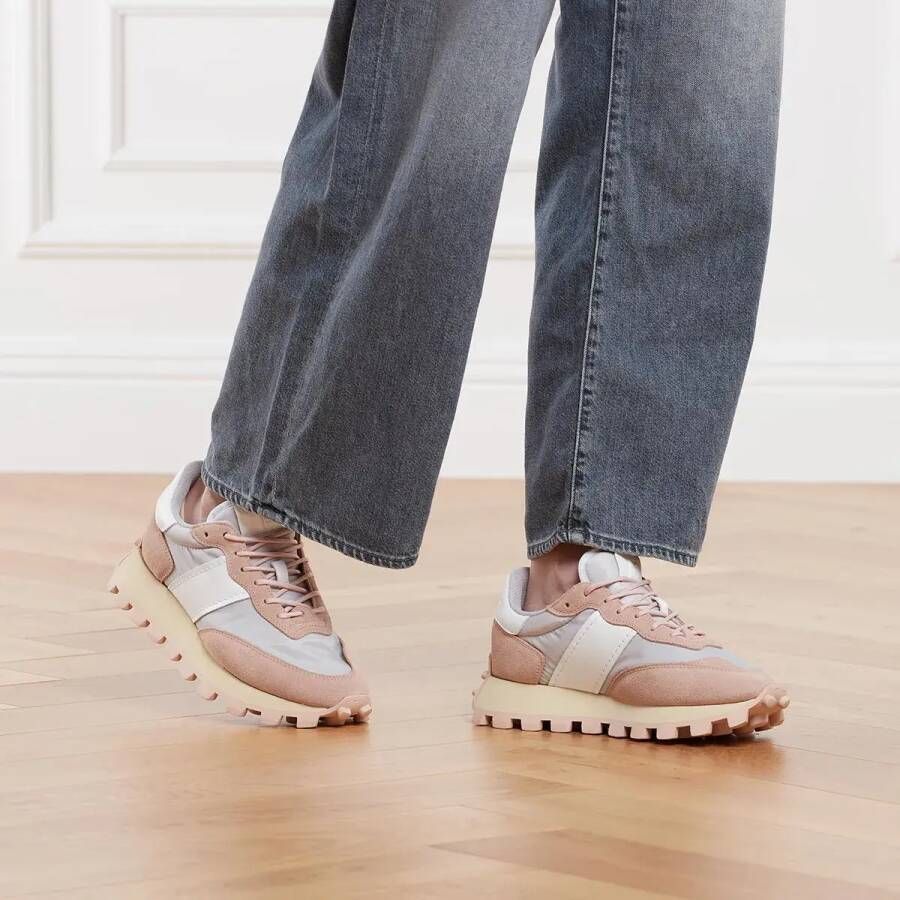 TOD'S Low-Top Sneakers Sportiva Run 25K Allacciata in beige