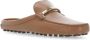 TOD'S Sandalen Brown Leather Sabot in bruin - Thumbnail 1