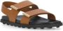 TOD'S Sandalen Brown Leather Sandals in bruin - Thumbnail 1