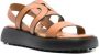 TOD'S Sandalen Cut-Out Chain Leather Sandals in bruin - Thumbnail 2