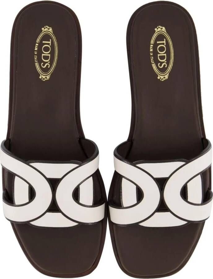 TOD'S Slippers & Mules Dames Sandal Leather Bruin in bruin