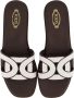 TOD'S Slippers & Mules Dames Sandal Leather Bruin in bruin - Thumbnail 2