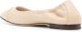 TOD'S T Logo Strap Leather Ballerinas in beige - Thumbnail 1