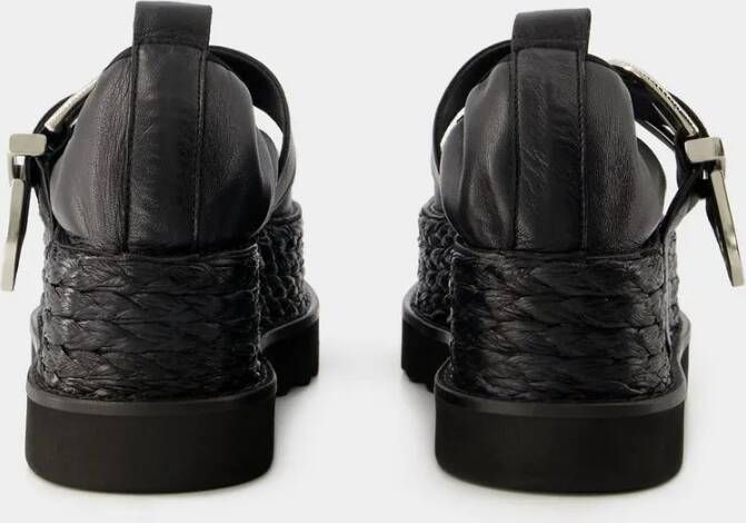Toga Pulla Aj1314 Loafers Leather Black in zwart