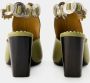 Toga Pulla Boots Aj1308 Sandals Leather Khaki in groen - Thumbnail 1