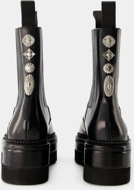 Toga Pulla Boots Aj1311 Boots Leather Black in zwart