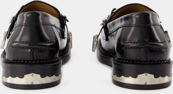 Toga Pulla Loafers Aj1348 Loafers Leather Black in zwart