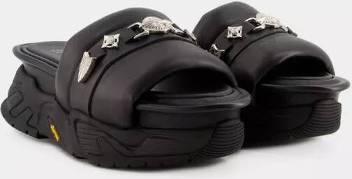 Toga Pulla Sandalen Aj1315 Sandals Leather Black in zwart
