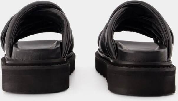 Toga Pulla Sandalen Aj1345 Sandals Leather Black in zwart