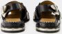 Toga Pulla Zwarte leren open teenslippers Black Dames - Thumbnail 2