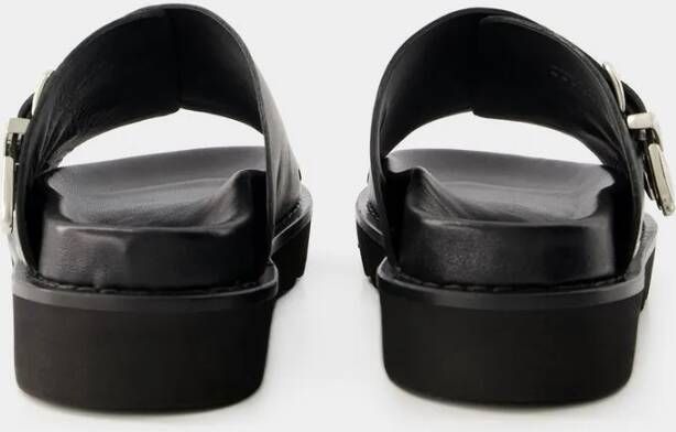 Toga Pulla Sandalen Sandals Leather Black in zwart