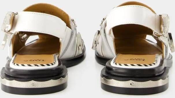 Toga Pulla Sandalen Sandals Leather White in wit