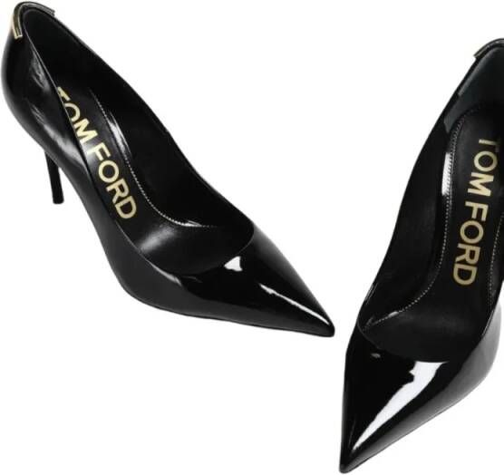 Tom Ford Hoge hakken Black Patent Pumps 85 in zwart