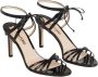 Tom Ford Hoge hakken Leather Heeled Sandals in zwart - Thumbnail 1