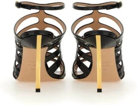 Tom Ford Sandalen Leather Sandal in zwart
