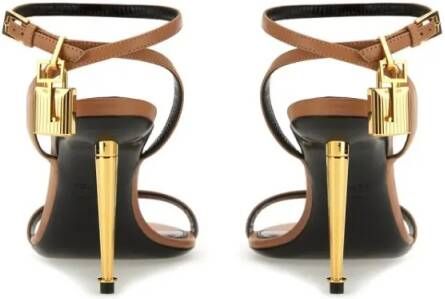 Tom Ford Sandalen Sandal With Striking Padlock Detail in bruin