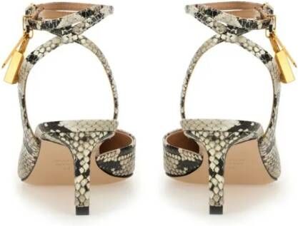Tom Ford Sandalen Slingback Python Sandal in meerkleurig