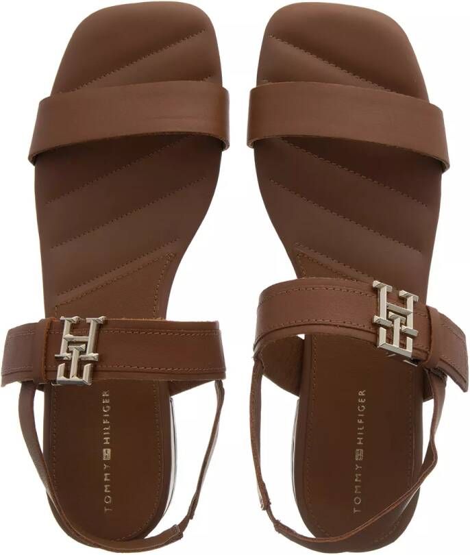 Tommy Hilfiger Sandalen Hardware Flat Sandal in bruin